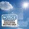Signmission Emergency Evacuation Meeting Area, 5 in W x Rectangle, Vinyl Decal OS-2PACK-NS-D-35-L-11789 - alternate 2